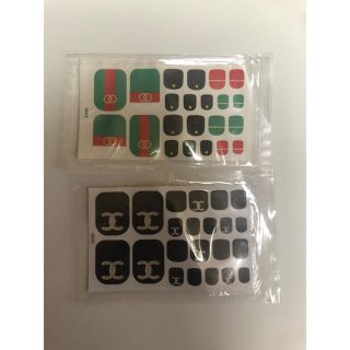 ネイルシール フット 2枚セット(ネイル用品)