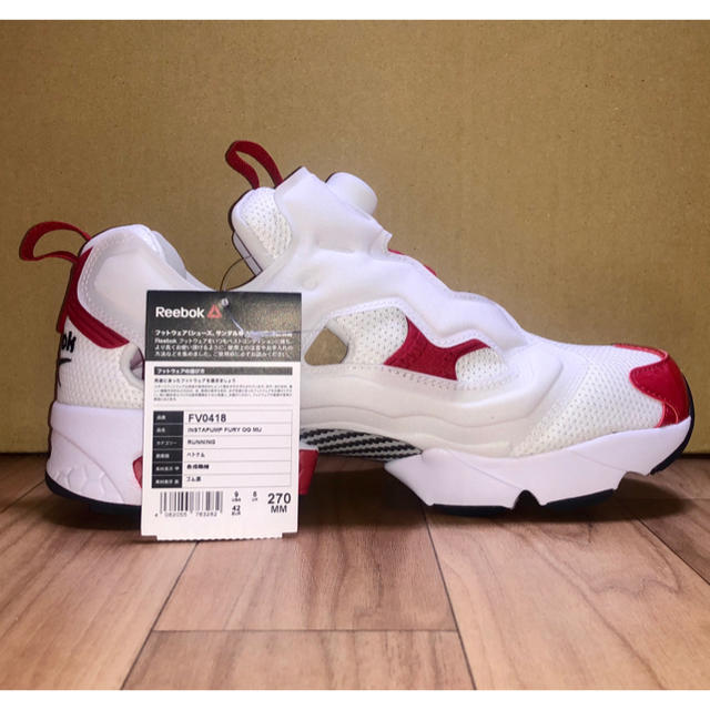 Reebok(リーボック)の新品 REEBOK PUMP FURY OG 27cm アイバーソン 白 赤 黒 メンズの靴/シューズ(スニーカー)の商品写真