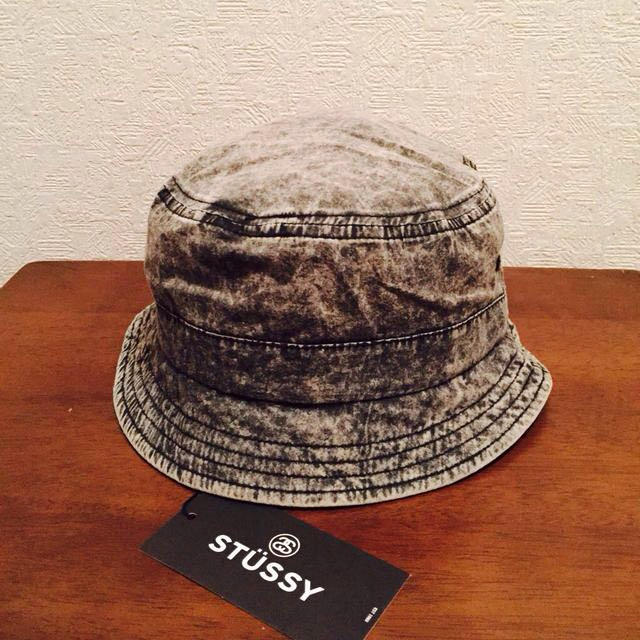 STUSSY(ステューシー)のSTUSSY デニムブラック バケット レディースの帽子(ハット)の商品写真