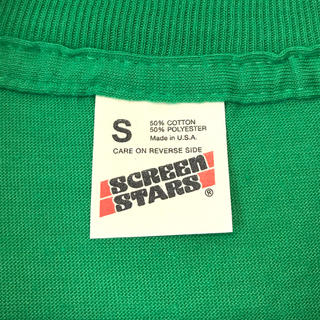 ヘインズ(Hanes)のデッドストック！ 80's SCREEN STARS T USA製 S グリーン(Tシャツ/カットソー(半袖/袖なし))