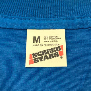 ヘインズ(Hanes)のデッドストック 80's SCREEN STARS T USA M ライトブルー(Tシャツ/カットソー(半袖/袖なし))