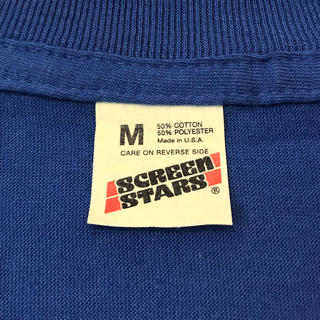 ヘインズ(Hanes)のデッドストック！ 80's SCREEN STARS T USA製 M ブルー(Tシャツ/カットソー(半袖/袖なし))