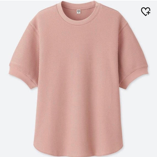 ユニクロ(UNIQLO)の【ppp様専用】【新品】ユニクロ　ワッフルクルーネックT(Tシャツ(半袖/袖なし))