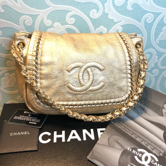 ショルダー美品【正規品】シャネル CHANEL ラグジュアリー ライン　トートバッグ