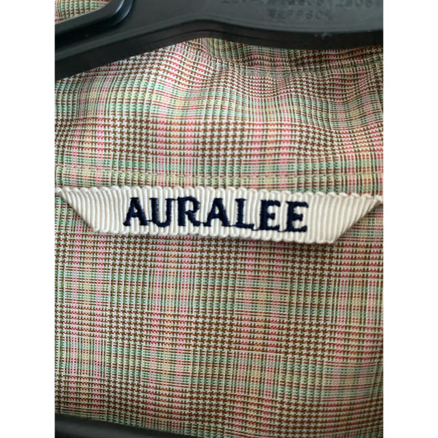 auralee  SUPER LIGHT WOOL CHECK SHIRT