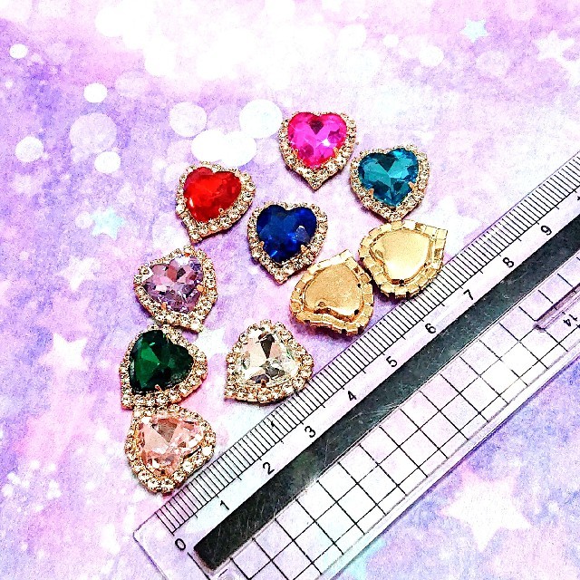 253】ガラス製 ハートビジュー 10色セットの通販 by fairy☆deco's shop|ラクマ 253】ガラス製 ハートビジュー 10色セットの通販 by fairy☆deco's shop|ラクマ