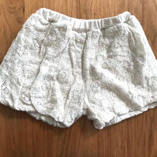 ショートパンツ　かぼちゃパンツ　白　95cm(パンツ/スパッツ)