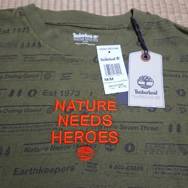Timberland(ティンバーランド)の新品 Timberland Tシャツ M 深緑 メンズのトップス(Tシャツ/カットソー(半袖/袖なし))の商品写真