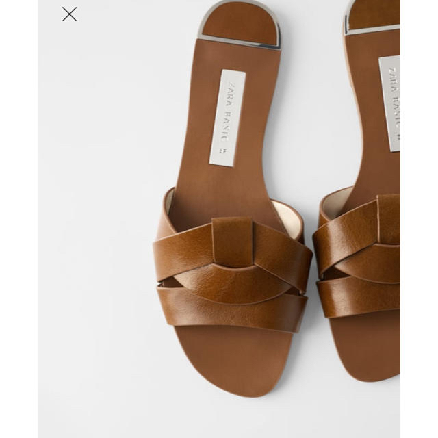 ZARA(ザラ)のZARA  ブラウンサンダル レディースの靴/シューズ(サンダル)の商品写真