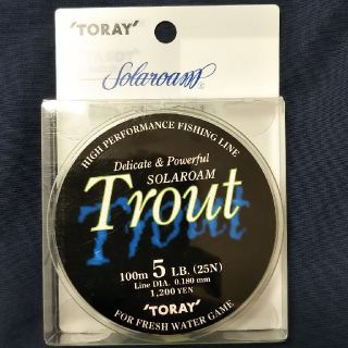 TORAY トラウト用 ライン 5LB 100m(釣り糸/ライン)