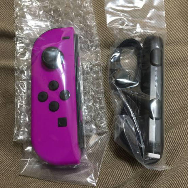 Nintendo Switch(ニンテンドースイッチ)の純正品 Joy-Con ネオンパープル 未使用品 ニンテンドースイッチ エンタメ/ホビーのゲームソフト/ゲーム機本体(その他)の商品写真