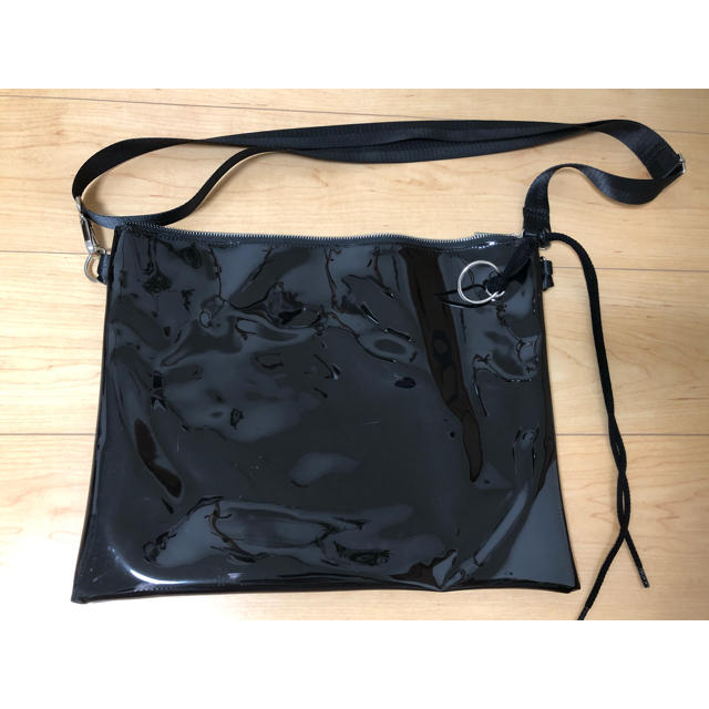 Yohji Yamamoto(ヨウジヤマモト)の【値下げ】Ground Y PVC ショルダーバック　ポーチ付き レディースのバッグ(ショルダーバッグ)の商品写真