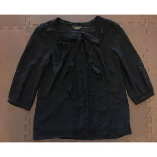 ジャスグリッティー(JUSGLITTY)のジャスグリッティー 黒シフォンブラウス(シャツ/ブラウス(長袖/七分))