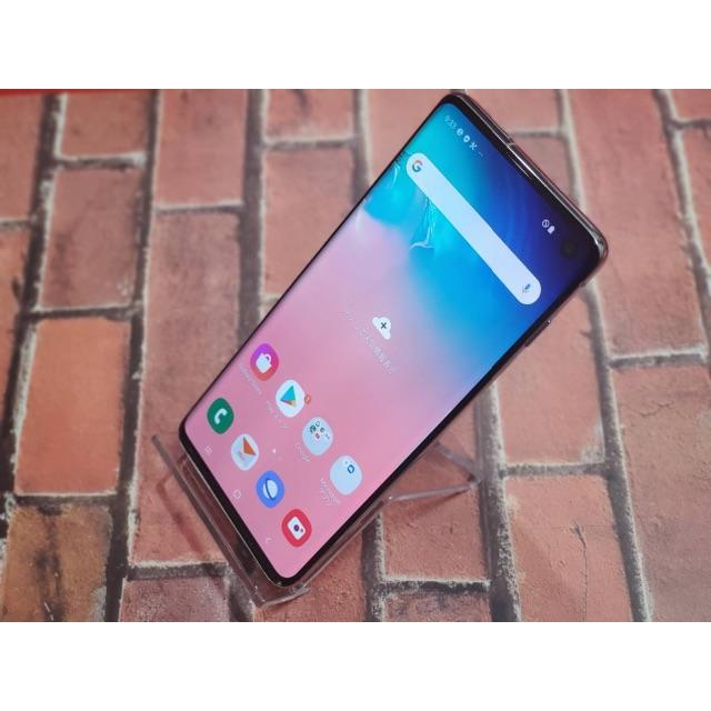 Galaxy(ギャラクシー)の☆auSIMロック解除済み　中古美品　SCV41 Galaxy S10 ☆ スマホ/家電/カメラのスマートフォン/携帯電話(スマートフォン本体)の商品写真