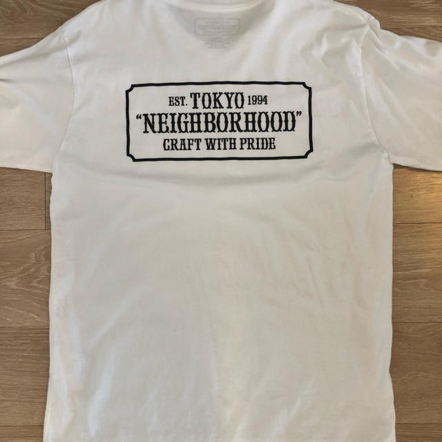 NEIGHBORHOOD(ネイバーフッド)の【美品】NEIGHBORHOOD ロンT M ホワイト メンズのトップス(Tシャツ/カットソー(七分/長袖))の商品写真