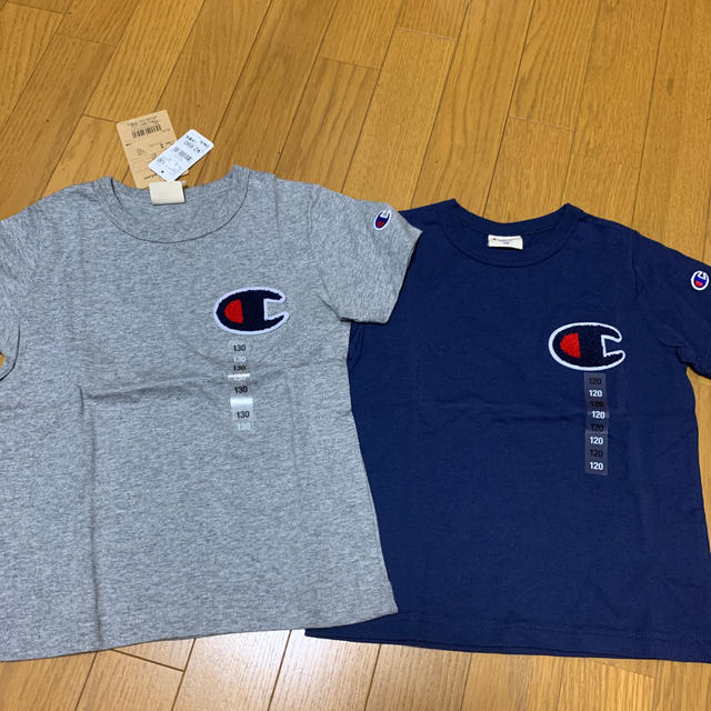 Champion(チャンピオン)の兄弟お揃い　3点　専用 キッズ/ベビー/マタニティのキッズ服男の子用(90cm~)(Tシャツ/カットソー)の商品写真