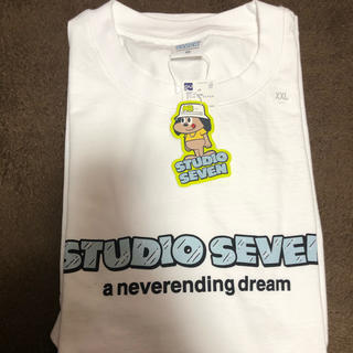ジーユー(GU)のGU×STUDIO SEVEN ビッグTシャツ ホワイト (Tシャツ/カットソー(半袖/袖なし))