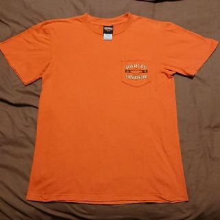 ハーレーダビッドソン(Harley Davidson)のハーレーダビッドソンポケットTシャツカラーオレンジサイズ 表記 M(Tシャツ/カットソー(半袖/袖なし))