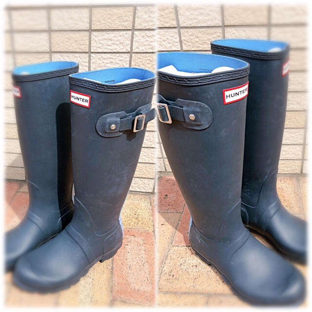 最終激安SALE☆Hunter☆レインブーツ☆お洒落レアなツートンカラー 最終値下げ♡HUNTERレインブーツ