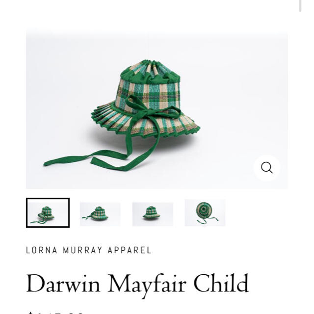 新品　lornamurray  kids child 帽子 mayfair