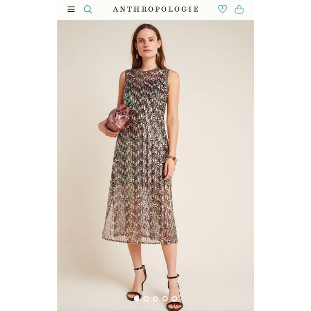 Anthropologie ドレスひざ丈ワンピース