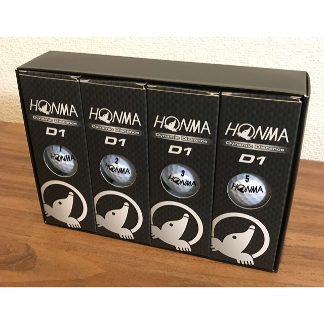 本間ゴルフ(ホンマゴルフ)の【新品】HONMA D1 ゴルフボール 1ダース スポーツ/アウトドアのゴルフ(その他)の商品写真