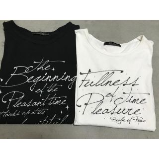 アベイル(Avail)のレディース半袖Tシャツ　黒、白2枚セット　4L(Tシャツ(半袖/袖なし))