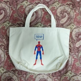 マーベル(MARVEL)のMARVEL/スパイダーマン/マチ付き布バック/パジャマ入れ/お着替え入れ(その他)