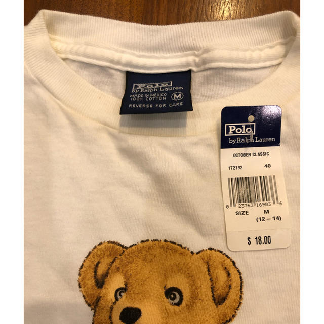 POLO RALPH LAUREN(ポロラルフローレン)の新品　ラルフローレン　ベアー柄Tシャツ　Lサイズくらい　若干難あり レディースのトップス(Tシャツ(半袖/袖なし))の商品写真