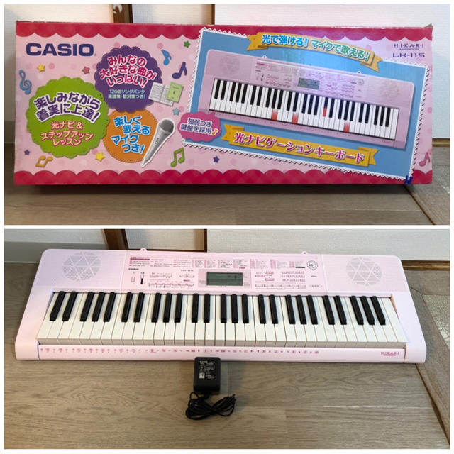 CASIO 光ナビ電子キーボード LK-115 電子ピアノ CASIO 光ナビ電子キーボード LK-115 電子ピアノ
