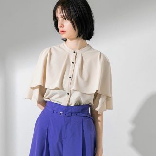 ユナイテッドアローズ(UNITED ARROWS)のアイスカフェラテ様専用　UNITED TOKYO 袖ケープフレア2WAYブラウス(シャツ/ブラウス(半袖/袖なし))