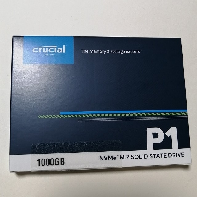 PC/タブレット新品未使用　crucial M.2 SSD NVMe 1000GB （1T）