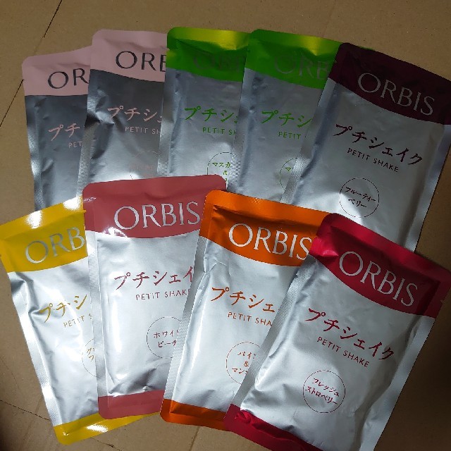 ORBIS(オルビス)の【７種全種お試し】オルビスプチシェイク９袋 コスメ/美容のダイエット(ダイエット食品)の商品写真