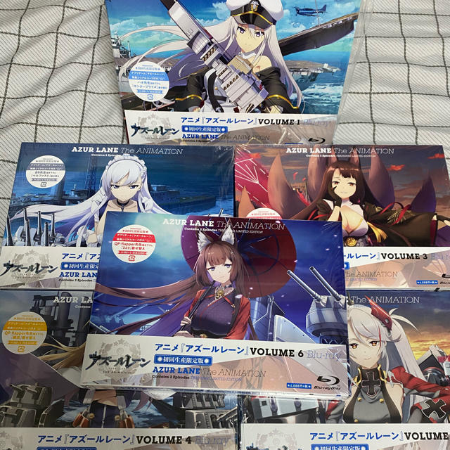 (セット)アズールレーン 初回生産限定版 BD 全巻(Vol.1~6)