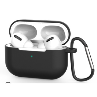 airpods proケース エアーポッズ シリコン 耐衝撃 ブラック(その他)