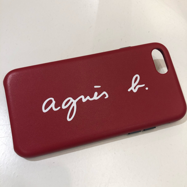 agnes b.(アニエスベー)のアニエス・ベー☆agnes b.☆ ロゴiPhoneケース　7/8用　 レッド スマホ/家電/カメラのスマホアクセサリー(iPhoneケース)の商品写真