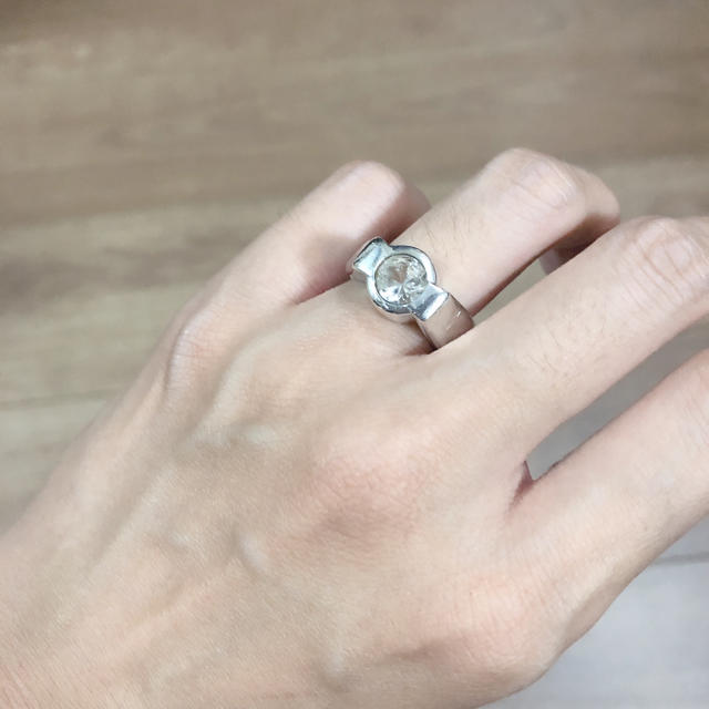 silver925・クリアクオーツring