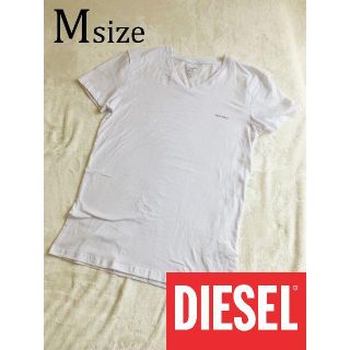 ディーゼル(DIESEL)の【新品未使用】DIESEL ディーゼル　VネックTシャツ　ホワイト(Tシャツ/カットソー(半袖/袖なし))