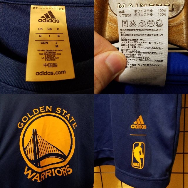 adidas(アディダス)のadidas × NBA GOLDEN STATE WARRIORS 半袖Tee スポーツ/アウトドアのスポーツ/アウトドア その他(バスケットボール)の商品写真