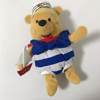 クマノプーサン(くまのプーさん)のくまのプーさん　海外ディズニー　ぬいぐるみ　nautical pooh マリン(ぬいぐるみ)