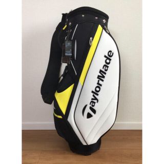 新品 TaylorMade キャディバッグ 9型 47インチ JJA93 黒白黄