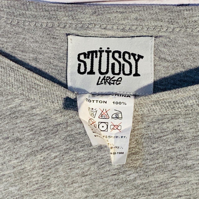 STUSSY(ステューシー)の#30 stussy ロンT 古着　グレー　Lサイズ メンズのトップス(Tシャツ/カットソー(七分/長袖))の商品写真