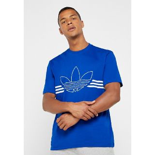 アディダス(adidas)のアディダス オリジナルス Tシャツ L デカロゴ 流行 トレフォイル プリント (Tシャツ/カットソー(半袖/袖なし))