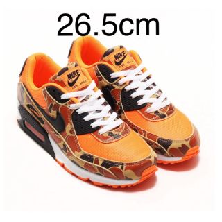 ナイキ(NIKE)のNIKE AIRMAX 90 ORANGE DUCK CAMO 26.5(スニーカー)