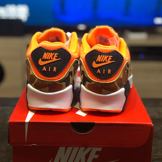 NIKE AIR MAX 90 ORANGE DUCK CAMO