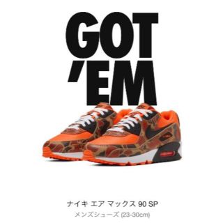 ナイキ(NIKE)の27cm　NIKE AIR MAX 90 SP ORANGE DUCK CAMO(スニーカー)