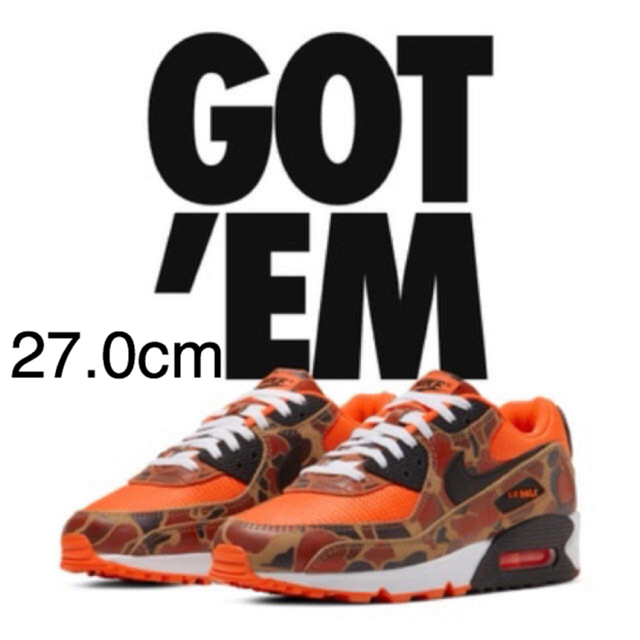 NIKE(ナイキ)のNIKE AIR MAX エア マックス 90 Orange Duck Camo メンズの靴/シューズ(スニーカー)の商品写真