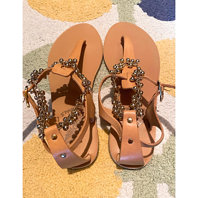 TOMORROWLAND(トゥモローランド)の新品　革サンダル　ancient greek sandals レディースの靴/シューズ(サンダル)の商品写真