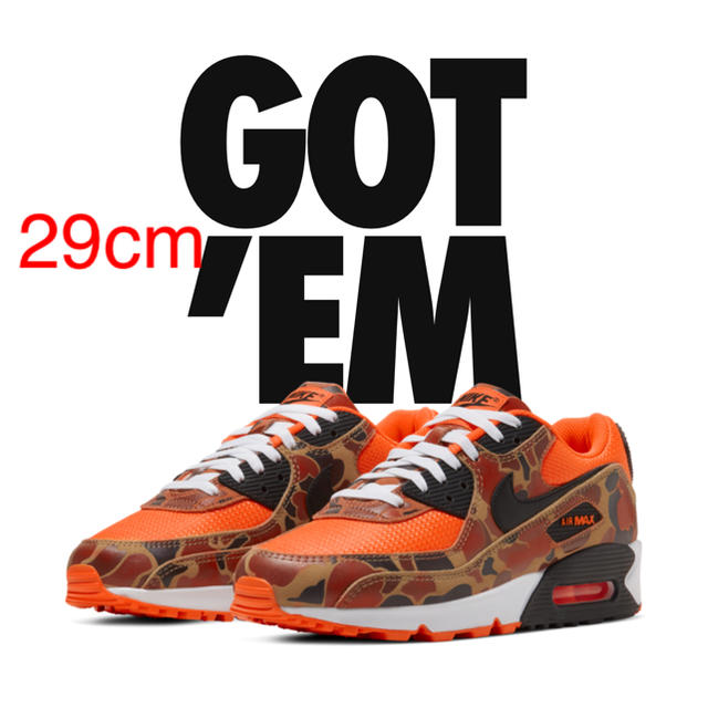 29cm NIKE AIR MAX 90 DUCK CAMO ORANGE