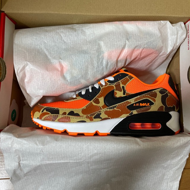 NIKE(ナイキ)の【US8】nike air max 90 orange duck camo メンズの靴/シューズ(スニーカー)の商品写真